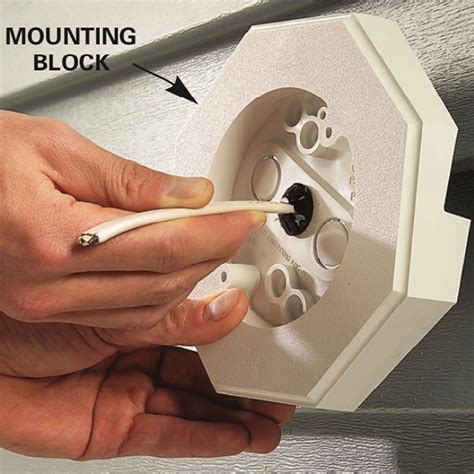 vinyl siding electrical mounting box|vinyl siding electrical mounting block.